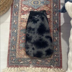 Pink Victoria’s Secret Black Tie-Dye Joggers